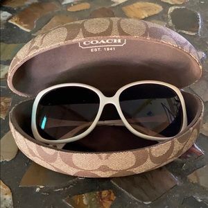 White Coach Sunglasses